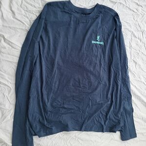 Men's Blue Long Sleeve Shirt
